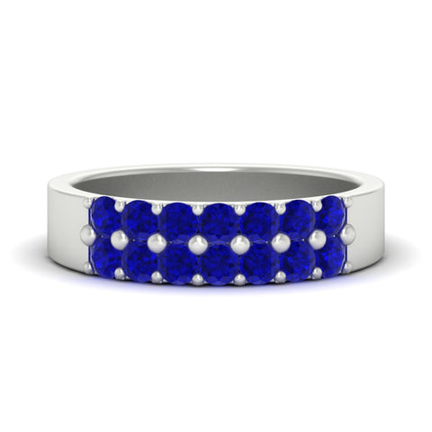 gold-double-rows-0.75-ct-sapphire-wedding-ring-in-white-gold-FD11382BGSABL-0.75CT-NL-WG