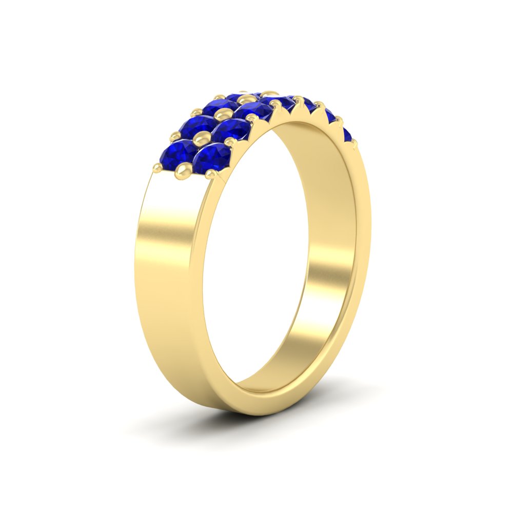 gold-double-rows-0.75-ct-sapphire-wedding-ring-in-yellow-gold-FD11382BGSABLANGLE2-0.75CT-NL-YG