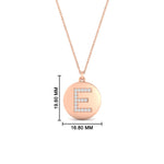 Load image into Gallery viewer, gold-letter-e-diamond-initial-pendant-in-rose-gold-FDPD11312EANGLE1-NL-RG-HW
