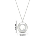Load image into Gallery viewer, Initial Diamond Disc Pendant
