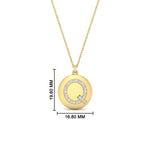 Load image into Gallery viewer, Initial Diamond Disc Pendant
