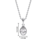 Load image into Gallery viewer, Bezel Pear Water Drop Solitaire Pendant
