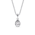 Load image into Gallery viewer, Bezel Pear Water Drop Solitaire Pendant
