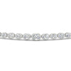 Load image into Gallery viewer, graduated-bezel-oval-east-west-tennis-bracelet-in-white-gold-fdbrc11733angle5-nl-wg.jpg?v=1776313785