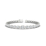 Load image into Gallery viewer, graduated-bezel-oval-east-west-tennis-bracelet-in-white-gold-fdbrc11733sleep-nl-wg.jpg?v=1776313785