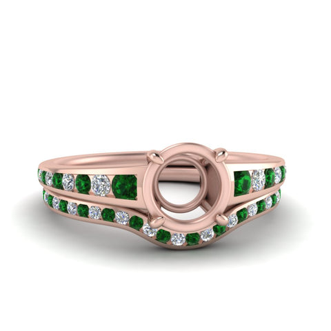 graduated-channel-semi-mount-diamond-wedding-set-with-emerald-in-FD122866SMGEMGR-NL-RG
