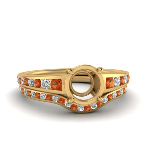 graduated-channel-semi-mount-diamond-wedding-set-with-orange-sapphire-in-FD122866SMGSAOR-NL-YG