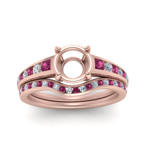graduated-channel-semi-mount-diamond-wedding-set-with-pink-sapphire-in-FD122866SMGSADRPI-NL-RG