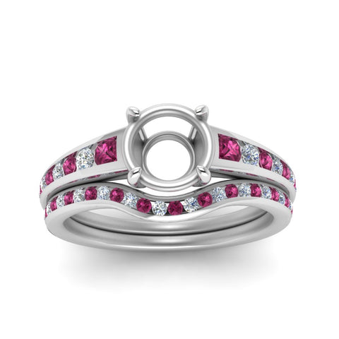 graduated-channel-semi-mount-diamond-wedding-set-with-pink-sapphire-in-FD122866SMGSADRPI-NL-WG