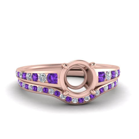 graduated-channel-semi-mount-diamond-wedding-set-with-purple-topaz-in-FD122866SMGVITO-NL-RG