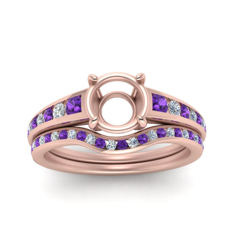 graduated-channel-semi-mount-diamond-wedding-set-with-purple-topaz-in-FD122866SMGVITO-NL-RG