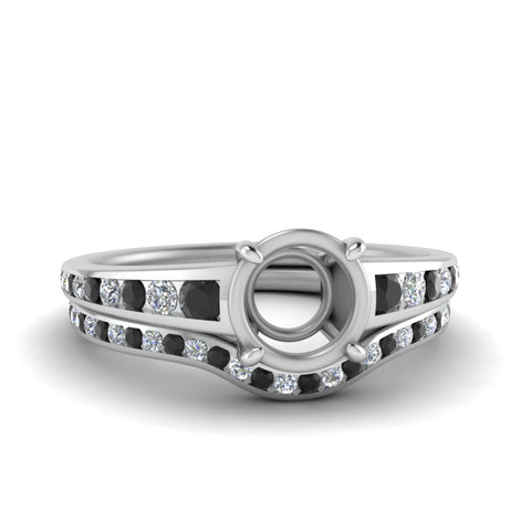 graduated-channel-semi-mount-wedding-set-with-black-diamond-in-FD122866SMGBLACK-NL-WG