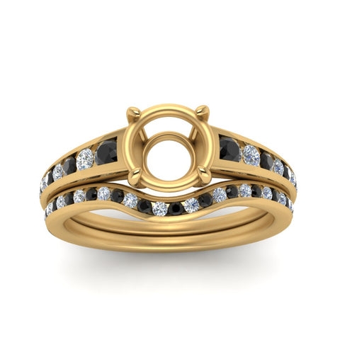 graduated-channel-semi-mount-wedding-set-with-black-diamond-in-FD122866SMGBLACK-NL-YG