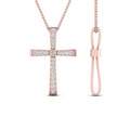 Thumbnail 14 - graduated-diamond-cross-pendant-necklace-in-rose-gold-FD-PD10815-ANGLE1-NL-RG