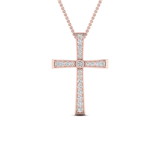 graduated-diamond-cross-pendant-necklace-in-rose-gold-FD-PD10815-NL-RG