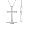 Load image into Gallery viewer, graduated-diamond-cross-pendant-necklace-in-white-gold-FD-PD10815-ANGLE1-NL-WG-HW