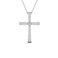 Thumbnail 2 - graduated-diamond-cross-pendant-necklace-in-white-gold-FD-PD10815-NL-WG
