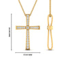 Load image into Gallery viewer, graduated-diamond-cross-pendant-necklace-in-yellow-gold-FD-PD10815-ANGLE1-NL-YG-HW
