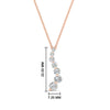 Load image into Gallery viewer, graduated-diamond-pendant-in-FDPD1704RO-1.00CT-NL-RG