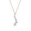 Load image into Gallery viewer, graduated-diamond-pendant-in-FDPD1704RO-1.00CT-NL-RG