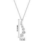 Load image into Gallery viewer, graduated-diamond-pendant-in-FDPD1704RO-1.00CT-NL-WG