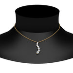 Load image into Gallery viewer, graduated-diamond-pendant-in-FDPD1704RO-1.00CT-NL-YG