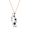 Load image into Gallery viewer, graduated-diamond-pendant-with-black-diamond-in-FDPD1704ROGBLACK-1.00CT-NL-RG