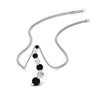 Load image into Gallery viewer, graduated-diamond-pendant-with-black-diamond-in-FDPD1704ROGBLACK-1.00CT-NL-WG