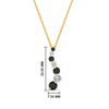 Load image into Gallery viewer, graduated-diamond-pendant-with-black-diamond-in-FDPD1704ROGBLACK-1.00CT-NL-YG
