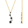 Load image into Gallery viewer, graduated-diamond-pendant-with-black-diamond-in-FDPD1704ROGBLACK-1.00CT-NL-YG