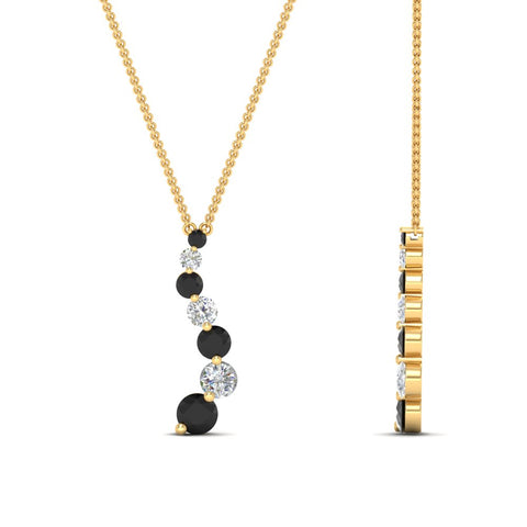 graduated-diamond-pendant-with-black-diamond-in-FDPD1704ROGBLACK-1.00CT-NL-YG