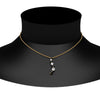 Load image into Gallery viewer, graduated-diamond-pendant-with-black-diamond-in-FDPD1704ROGBLACK-1.00CT-NL-YG