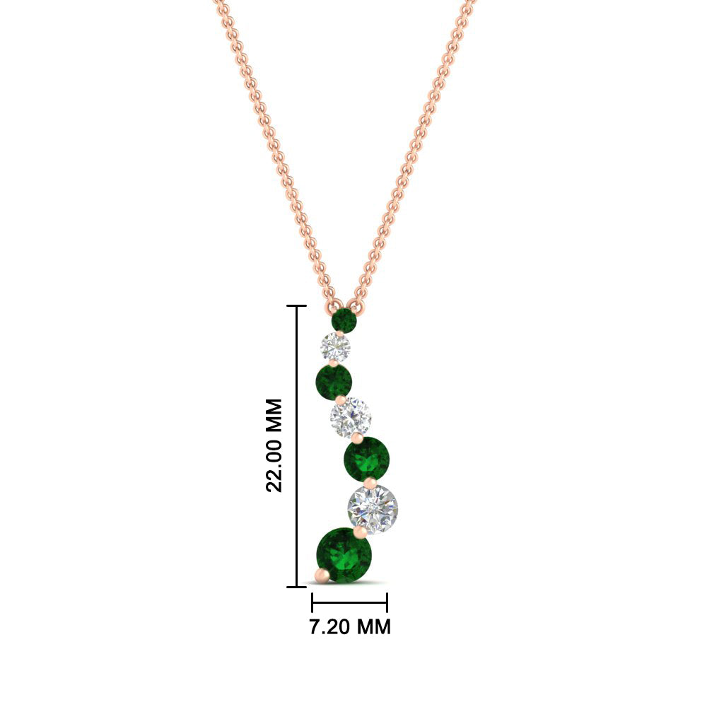 graduated-diamond-pendant-with-emerald-in-FDPD1704ROGEMGR-1.00CT-NL-RG