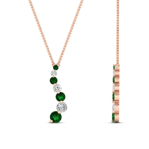 graduated-diamond-pendant-with-emerald-in-FDPD1704ROGEMGR-1.00CT-NL-RG