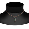 Load image into Gallery viewer, graduated-diamond-pendant-with-emerald-in-FDPD1704ROGEMGR-1.00CT-NL-RG
