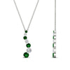 Load image into Gallery viewer, graduated-diamond-pendant-with-emerald-in-FDPD1704ROGEMGR-1.00CT-NL-WG