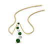 Load image into Gallery viewer, graduated-diamond-pendant-with-emerald-in-FDPD1704ROGEMGR-1.00CT-NL-YG