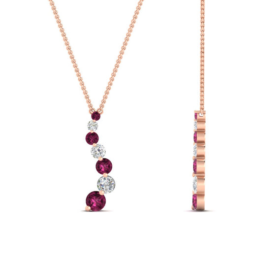 graduated-diamond-pendant-with-pink-sapphire-in-FDPD1704ROGSADRPI-1.00CT-NL-RG