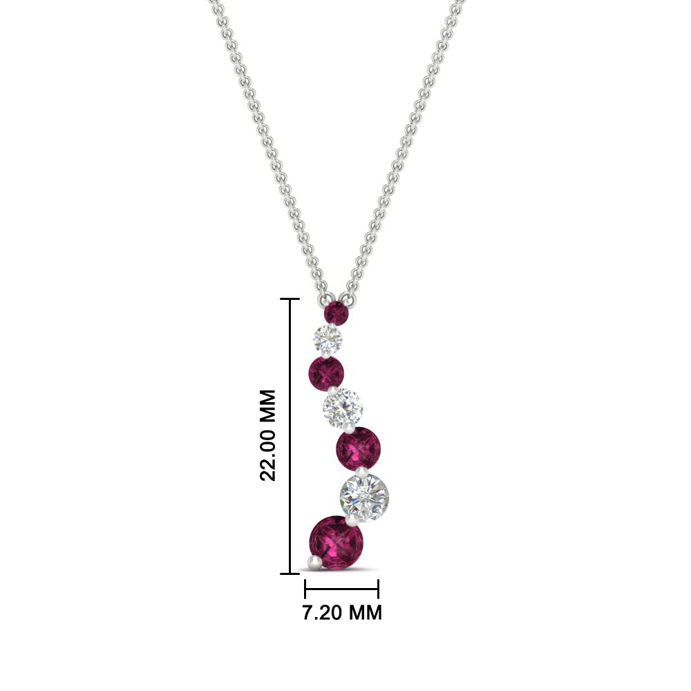 graduated-diamond-pendant-with-pink-sapphire-in-FDPD1704ROGSADRPI-1.00CT-NL-WG