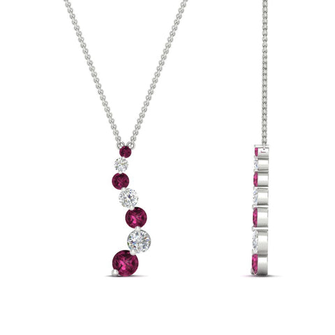 graduated-diamond-pendant-with-pink-sapphire-in-FDPD1704ROGSADRPI-1.00CT-NL-WG