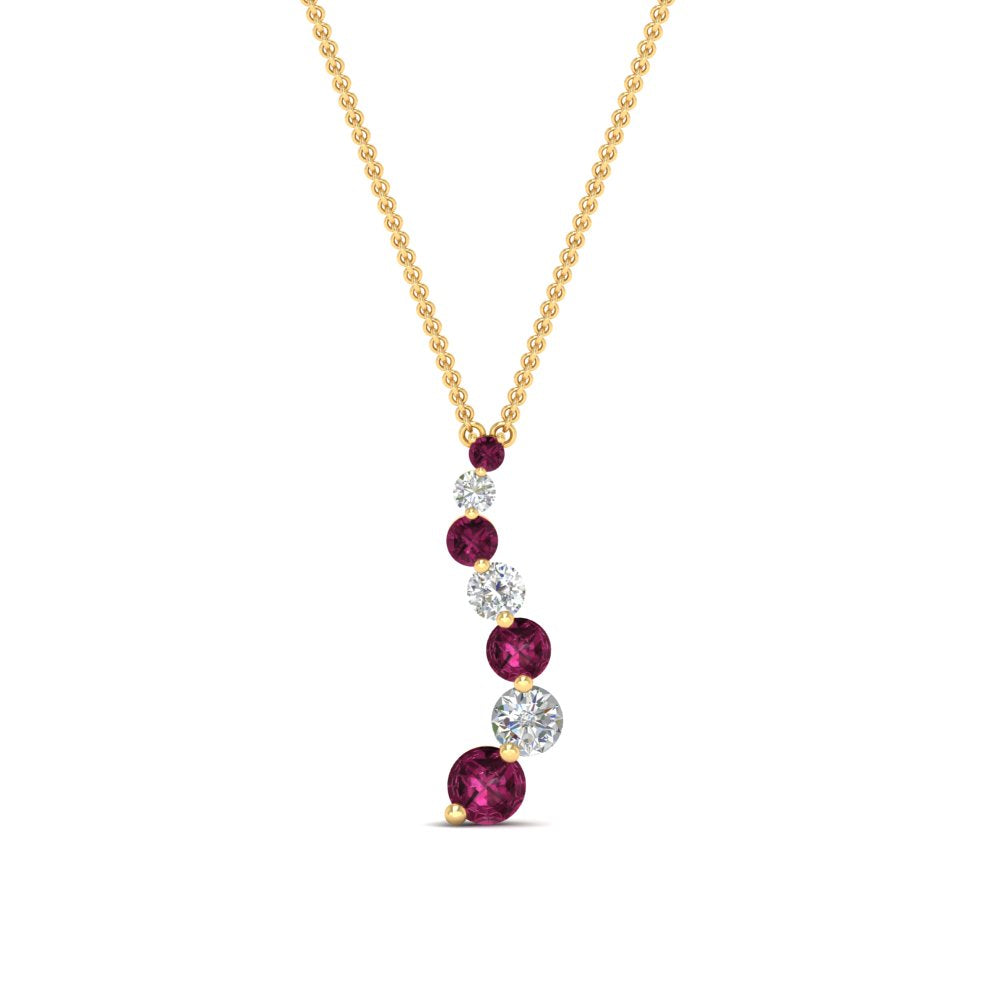 graduated-diamond-pendant-with-pink-sapphire-in-FDPD1704ROGSADRPI-1.00CT-NL-YG