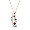 Load image into Gallery viewer, graduated-diamond-pendant-with-ruby-in-FDPD1704ROGRUDR-1.00CT-NL-RG