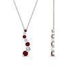 Load image into Gallery viewer, graduated-diamond-pendant-with-ruby-in-FDPD1704ROGRUDR-1.00CT-NL-WG