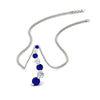Load image into Gallery viewer, graduated-diamond-pendant-with-sapphire-in-FDPD1704ROGSABL-1.00CT-NL-WG