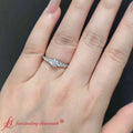 Thumbnail 7 - graduated-lucida-round-cut-diamond-wedding-ring-in-fdenr9450-fancy-1-wg