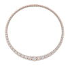 Load image into Gallery viewer, graduated-oval-diamond-necklace-with-bezel-setting-in-rose-gold-fdnk11733angle5-nl-rg