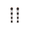 Load image into Gallery viewer, graduated-round-black-diamond-earring-in-rose-gold-FDEAR10420GBLACKANGLE1-NL-RG