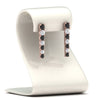 Load image into Gallery viewer, graduated-round-black-diamond-earring-in-rose-gold-FDEAR10420GBLACKSTAND-NL-RG