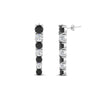 Load image into Gallery viewer, graduated-round-black-diamond-earring-in-white-gold-FDEAR10420GBLACK-NL-WG