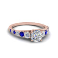 Thumbnail 14 - graduated-round-cut-diamond-engagement-ring-with-blue-sapphire-in-FDENR9450RORGSABL-NL-RG